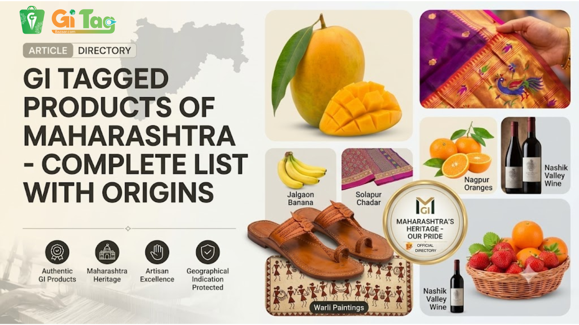 GI Tagged Products of Maharashtra – Complete List with Origins
