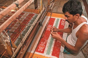 making of Solapur Chaddar